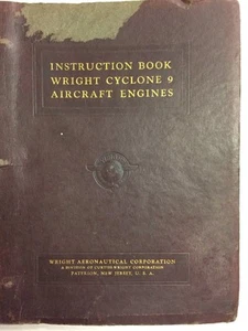 Wright Cyclone Engine 9 Series C9GC Instruction Book Install.Ops Servce & Maint - Picture 1 of 12