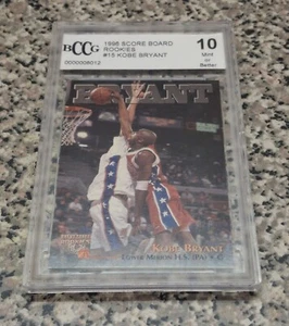 KOBE BRYANT 1996-97 SCORE BOARD BCCG 10 ROOKIE CARD #15! MINOR SCRATCHES CASE. - Picture 1 of 2
