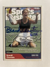 BRANDI CHASTAIN autograph WOMEN’S USA SOCCER World Cup Champion card signed