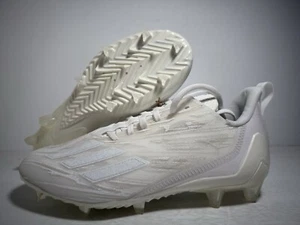 Adidas Adizero Cleats Triple White Mens Football GX5413 Multi Size NEW - Picture 1 of 5