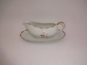 Vintage Citadel China Cavalier Sauciere & Unterteller weiß rosa 7447 Japan - Bild 1 von 6