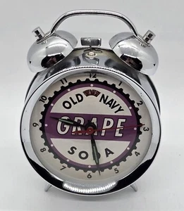 Rare Vintage Old Navy Grape Soda Advertising Alarm Clock - Picture 1 of 8