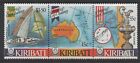 Kiribati 1986 America's Cup Yachting strip of 3 MUH