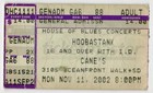 Vintage 2002 Hoobastank Concert Ticket Stub San Diego CA