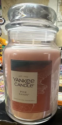 Yankee Candle Pink Sands Original Tarro Grande Velas Perfumadas, 22 OZ Foto 1 de 3