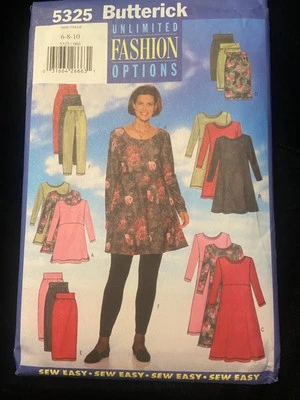 Butterick Sew Easy Unlimited Fashion Options #5325 Sizes 6, 8, 10 1997 - Image 1 of 3