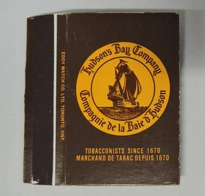 HUDSON BAY COMPANY PUBBLICITÀ FIAMMIFERI SLIP COVER-CANADA - Foto 1 di 2