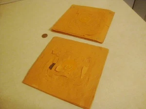 Decoración colgante de papel crepé vintage de Halloween de más de 5 pies de alto x2 ¡con defectos! - Imagen 1 de 11
