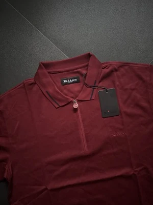 KITON Hombre Camiseta Talla 3XL/58 Color Rojo Claret - Cremallera Foto 1 de 4