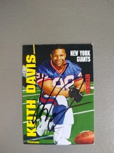 Cinemark Keith Davis Preseason Signed Football Card Cinemark Autographed (JGA) - Picture 1 of 2