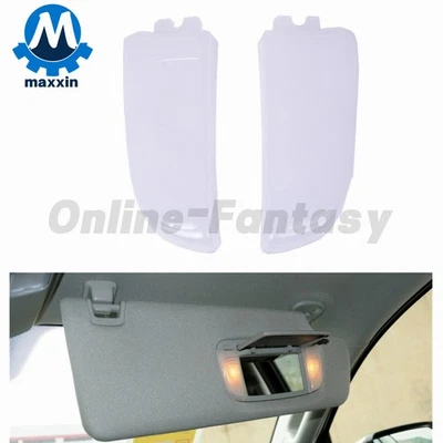 Pair Front Sun Visor Light Cover for Toyota Tundra Sienna 2014-2019 Avalon 13-15 - Image 1 of 4