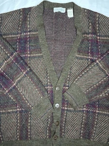 Vintage Collectif Cardigan Sweater Men's Large Made in Italy Grandpa Size Large - Picture 1 of 6