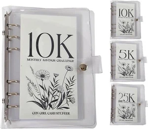12-Month Envelopes Money Saving Challenge Binder,2025 New Loose Leaf Money Sa... - Picture 1 of 7