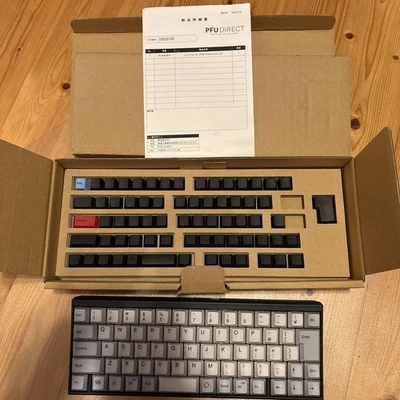 Hhkb Professional Jp Pd-kb420b Keyboard Gray Keycaps Mechanical Ergonomic - Image 1 of 4