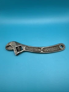 Bergman Tool Mfg. Co. 6" Curved Handle Adjustable Wrench Forged Steel Buffalo NY - Picture 1 of 8