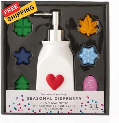 SKL Home Seasonal Holiday 8pc Soap Dispenser, Silver  - Image 1 of 4