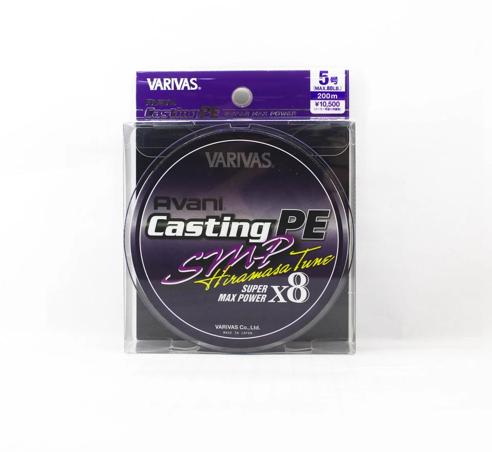 Varivas P.E Line Avani SMP Hiramasa Tune Casting 200 m P.E 5 80 lb (7228) Foto 1 de 4