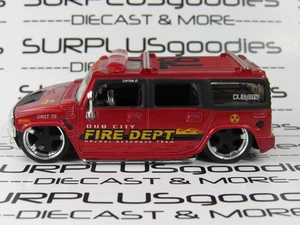 2004 Jada Toys 1:64 Scale LOOSE 2003 HUMMER H2 Dub City Fire Department #10890 - Picture 1 of 9