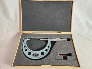 Mitutoyo 122-127 2-3" Outside OD Blade Micrometer 0.0001" W/Case Wrench - Picture 1 of 14