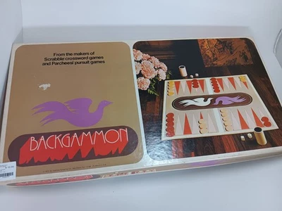 Vintage 1975 Selchow & Righter Backgammon Game Complete Board & Pieces - Image 1 of 2