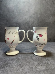 The Girlfriends Collection Mary Kay Let’s Chat! Coffee Tea Mug Set of 2 - Picture 1 of 12