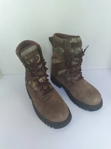 Rocky Gore-Tex Hunting Boots Waterproof Camo Leather Brown Size 7M - Picture 1 of 7
