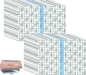 50 Pieces Transparent Stretch Adhesive Bandage Large Waterproof Transparent F... - Picture 1 of 12