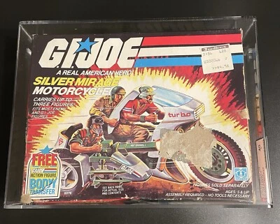 SILVER MIRAGE SEALED 1985 GI JOE VINTAGE AFA 40 WITH BODY TRANSFER POP 1 - image 1 of 4
