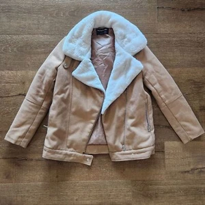 The Fifth Label Sherpa Collar Moto Jacket Sz Small Moto Normcore Cozy Festival - Picture 1 of 8