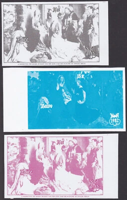Zaire Sc1101 Christmas, Adoration of the Magi, Van der Goes, Color Trial Proof - Image 1 of 4