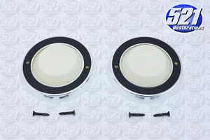 Courtesy Light Dome Bezel Lens Set Fits 64-66 Cuda B Body 64-68 C Body Mopar - Picture 1 of 1