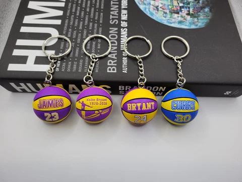Basketball Keychain Lakers mini Basketball Keychains for Men Cute Keychain Gifts Cover