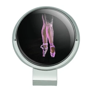 Ballet Slippers Pink Black Ballerina Golf Hat Clip With Magnetic Ball Marker - Picture 1 of 6