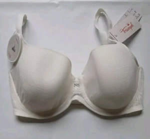 Triumph Wild Rose Sensation BH W01 - Seide weiß geblümt - UK 32E - stützend - Bild 1 von 12
