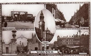 Woolwich Multi View RP old pc WHS Kingsway used 1915 - Picture 1 of 1