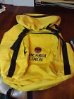 Yellow Bacardi Limon Backpack Book Bag Shoulder Zipper Clasp
