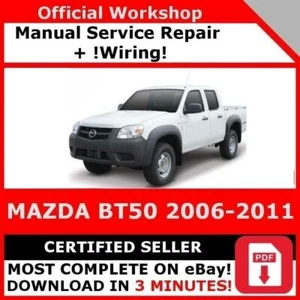 MANUAL DE REPARACIÓN DE SERVICIO DE FÁBRICA TALLER MAZDA BT50 2006-2011 + CABLEADO - Imagen 1 de 6