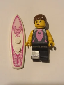 Lego Surfer Girl Minifigure col053 col04-5 Series 4 Collectibles CMF (#379) - Picture 1 of 1