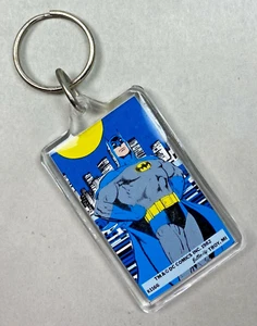 Vintage 1982 Batman DC Comics Keychain Key Ring for Button-Up Troy, MI USA K1166 - Picture 1 of 6
