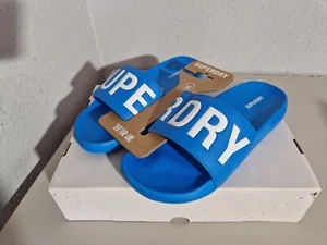 SUPERDRY Badelatschen Gr. M ( 38 / 39 ) blau Sommer OVP NEU - Bild 1 von 5