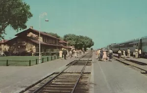 Santa Fe Ferrovia e Stazione - Clovis, New Mexico - RPPC non affrancato - Foto 1 di 3