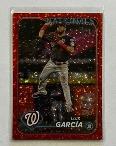 2024 Topps Series 2 Luis Garcia #657 Red Foil Parallel /199 Washington Nationals - Picture 1 of 2