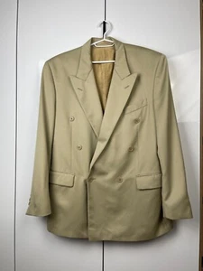 Yves Saint Laurent Vintage Men's Beige Wool Blazer 50R - Picture 1 of 8