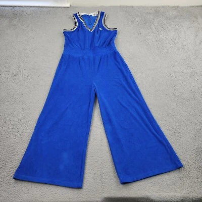 Mono Juicy Couture para mujer azul mediano con cuello en V bordado sin mangas Foto 1 de 4