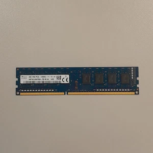 SK Hynix 4GB DDR3 RAM PC3-12800 1600MHz non-ECC Unbuffered CL11 HMT451U6AFR8A-PB - Picture 1 of 7