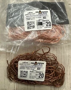 French Wire Copper 1.5mm Two Colors Fire Mountain Gems - Picture 1 of 4