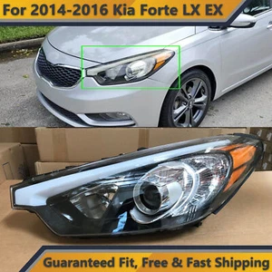 Conjunto de faros para 2014 2015 Kia Forte LX EX halógeno sin LED lado del conductor - Imagen 1 de 10