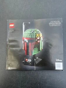 LEGO Star Wars Boba Fett Helmet 75277 INSTRUCTION MANUAL ONLY! NO BRICKS - Picture 1 of 2