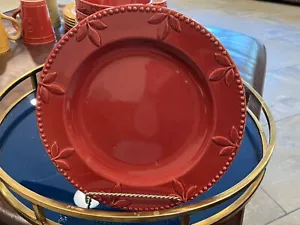Signature Sorrento Beaujolais (Burgundy) 11 3/8” Dinner Plate - Picture 1 of 3