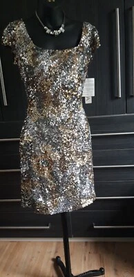 Scala Sequin  Short  Dress Cocktail/occasion/stage  Size US 6 Uk 10 BNWT - Image 1 of 4